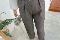 Men's fashion gray pants