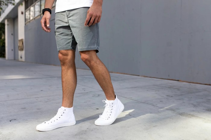 Men's fashion shorts and shoes